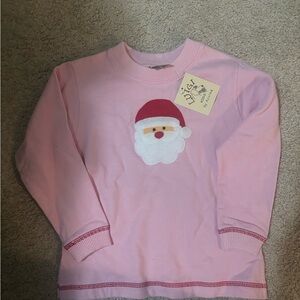 NWT Luigi Kids Pink Santa Sweatshirt